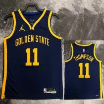 2022-23 WARRIORS THOMPSON #11 Royal blue Top Quality Hot Pressing NBA Jersey (Trapeze Edition)