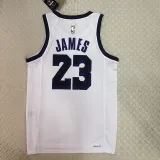 2022-23 LAKERS JAMES #23 White City Edition Top Quality Hot Pressing NBA Jersey