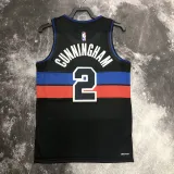 2022-23 Pistons CUNNINGHAM #2 Black Top Quality Hot Pressing NBA Jersey (Trapeze Edition)