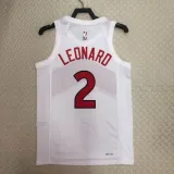 2022-23 Raptors LEONARD #2 White Top Quality Hot Pressing NBA Jersey