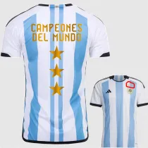 2022-23 CAMPEONES DEL MUNDO 3 Stars Argentina Home Fans Soccer Jersey (三星)