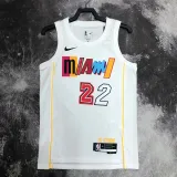 2022-23 HEAT BUTLER #22 White City Edition Top Quality Hot Pressing NBA Jersey