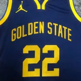 2022-23 WARRIORS WIGGINS #22 Royal blue Top Quality Hot Pressing NBA Jersey (Trapeze Edition)