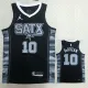 2022-23 SA Spurs DEROZAN #10 Black Top Quality Hot Pressing NBA Jersey (Trapeze Edition)