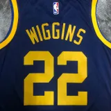 2022-23 WARRIORS WIGGINS #22 Royal blue Top Quality Hot Pressing NBA Jersey (Trapeze Edition)