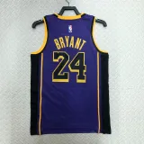 2022-23 LAKERS BRYANT #24 Purple Top Quality Hot Pressing NBA Jersey (Trapeze Edition)
