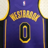 2022-23 LAKERS WESTBROOK #0 Purple Top Quality Hot Pressing NBA Jersey (Trapeze Edition)