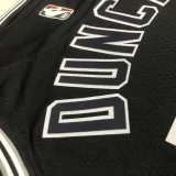 2022-23 SA Spurs DUNCAN #21 Black Top Quality Hot Pressing NBA Jersey (Retro Logo)
