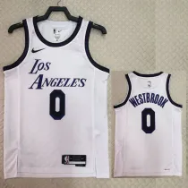 2022-23 LAKERS WESTBROOK #0 White City Edition Top Quality Hot Pressing NBA Jersey