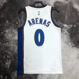 2022-23 Wizards ARENAS #0 White Top Quality Hot Pressing NBA Jersey (Retro Logo)