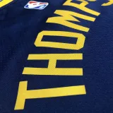 2022-23 WARRIORS THOMPSON #11 Royal blue Top Quality Hot Pressing NBA Jersey (Trapeze Edition)