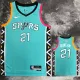 2022-23 Sa Spurs DUNCAN #21 Blue City Edition Top Quality Hot Pressing NBA Jersey