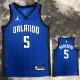 2022-23 Magic BANCHERO #5 Royal blue Top Quality Hot Pressing NBA Jersey (Trapeze Edition)
