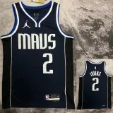 2022-23 Dallas Mavericks IRVING #2 Black Top Quality Hot Pressing NBA Jersey (Trapeze Edition)