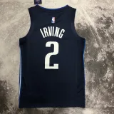2021 Dallas Mavericks IRVING #2 Black Top Quality Hot Pressing NBA Jersey (Trapeze Edition)