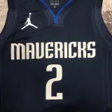 2021 Dallas Mavericks IRVING #2 Black Top Quality Hot Pressing NBA Jersey (Trapeze Edition)