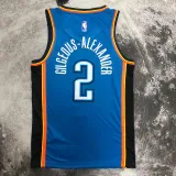 OKC GILGEOUS-ALEXANDER #2 Blue Top Quality Hot Pressing NBA Jersey