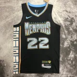 2022-23 Grizzlies BANE #22 Black City Edition Top Quality Hot Pressing NBA Jersey