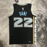2022-23 Grizzlies BANE #22 Black City Edition Top Quality Hot Pressing NBA Jersey