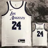 2022-23 LAKERS BRYANT #24 White City Edition Top Quality Hot Pressing NBA Jersey