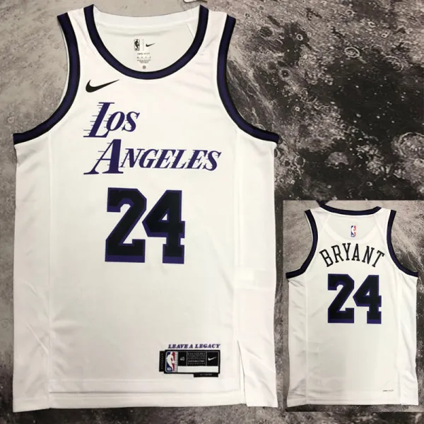 2022-23 LAKERS BRYANT #24 White City Edition Top Quality Hot Pressing NBA Jersey