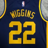 2022-23 WARRIORS WIGGINS #22 Dark blue Top Quality Hot Pressing NBA Jersey (Trapeze Edition)