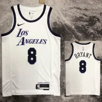 2022-23 LAKERS BRYANT #8 White City Edition Top Quality Hot Pressing NBA Jersey
