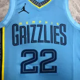 2022-23 Grizzlies BANE #22 Blue Top Quality Hot Pressing NBA Jersey (Trapeze Edition)