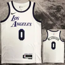 2022-23 LAKERS WESTBROOK #0 White City Edition Top Quality Hot Pressing NBA Jersey