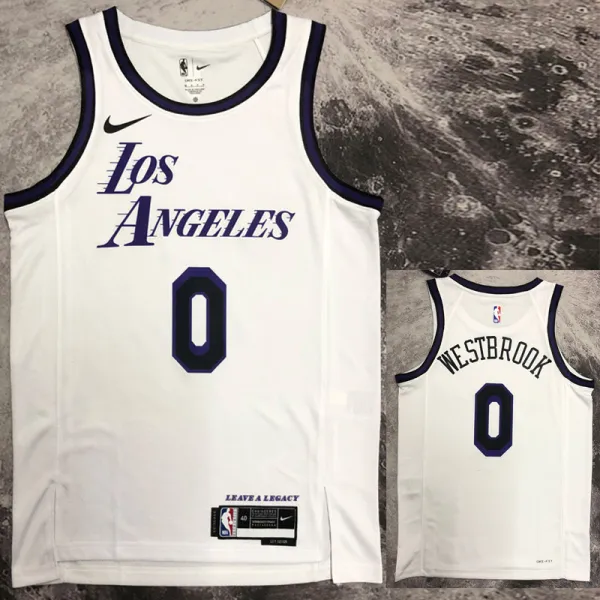 2022-23 LAKERS WESTBROOK #0 White City Edition Top Quality Hot Pressing NBA Jersey
