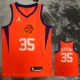SUNS DURANT #35 Orange Top Quality Hot Pressing NBA Jersey(Trapeze Edition)
