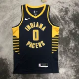 2022-23 Indiana Pacers HALIBURTON #0 Black Away Top Quality Hot Pressing NBA Jersey