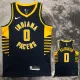 2022-23 Indiana Pacers HALIBURTON #0 Black Away Top Quality Hot Pressing NBA Jersey