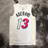 2022-23 HEAT ADEBAYO #13 White City Edition Top Quality Hot Pressing NBA Jersey