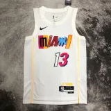 2022-23 HEAT ADEBAYO #13 White City Edition Top Quality Hot Pressing NBA Jersey
