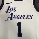2022-23 LAKERS RUSSELL #1 White City Edition Top Quality Hot Pressing NBA Jersey