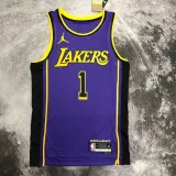 2022-23 LAKERS RUSSELL #1 Purple Top Quality Hot Pressing NBA Jersey (Trapeze Edition)