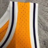1997 LAKERS BRYANT #8 Yellow Retro Top Quality Hot Pressing NBA Jersey(圆领)