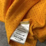 1997 LAKERS BRYANT #8 Yellow Retro Top Quality Hot Pressing NBA Jersey(圆领)