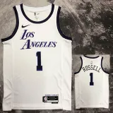 2022-23 LAKERS RUSSELL #1 White City Edition Top Quality Hot Pressing NBA Jersey