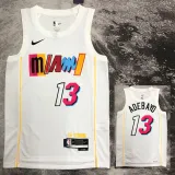 2022-23 HEAT ADEBAYO #13 White City Edition Top Quality Hot Pressing NBA Jersey