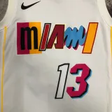 2022-23 HEAT ADEBAYO #13 White City Edition Top Quality Hot Pressing NBA Jersey