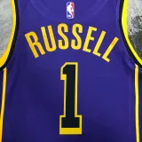 2022-23 LAKERS RUSSELL #1 Purple Top Quality Hot Pressing NBA Jersey (Trapeze Edition)