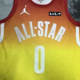 2023 ALL STAR LILIARD #0 Yellow Top Quality Hot Pressing NBA Jersey (全明星)