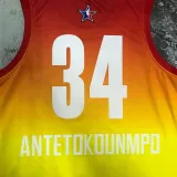 2023 ALL STAR ANTETOKOUNMPO #34 Yellow Top Quality Hot Pressing NBA Jersey (全明星)