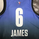 2023 ALL STAR JAMES #6 Blue Top Quality Hot Pressing NBA Jersey (全明星)