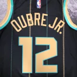 2022-23 HORNETS OUBRE JR. #12 Black City Edition Top Quality Hot Pressing NBA Jersey