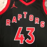 2022-23 RAPTORS SIAKAM #43 Black red Top Quality Hot Pressing NBA Jersey (Trapeze Edition)
