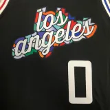 2022-23 Clippers WESTBROOK #0 Black City Edition Top Quality Hot Pressing NBA Jersey