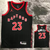 2022-23 RAPTORS VANVLEET #23 Black red Top Quality Hot Pressing NBA Jersey (Trapeze Edition)